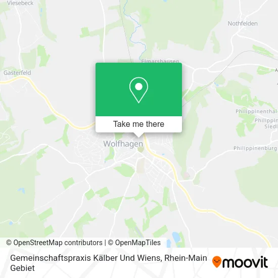Карта Gemeinschaftspraxis Kälber Und Wiens