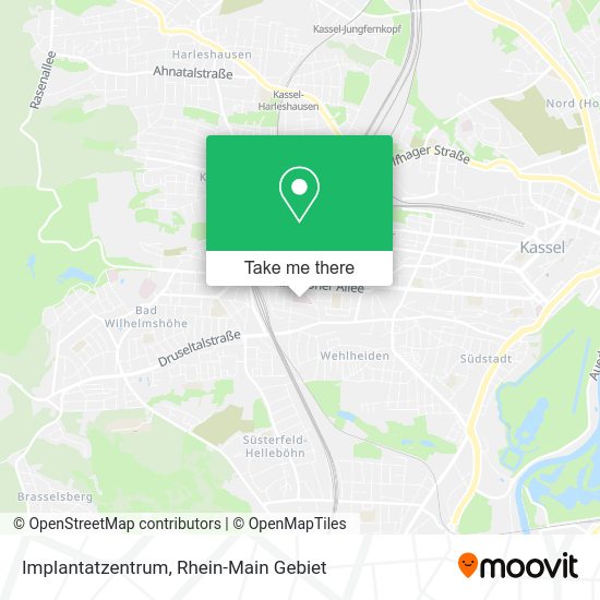 Карта Implantatzentrum