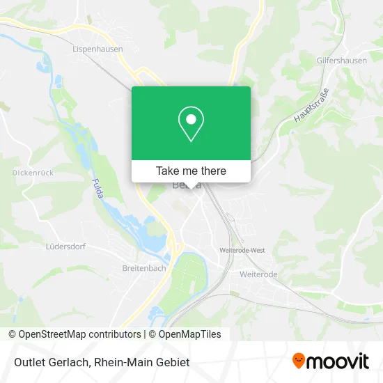 Outlet Gerlach map