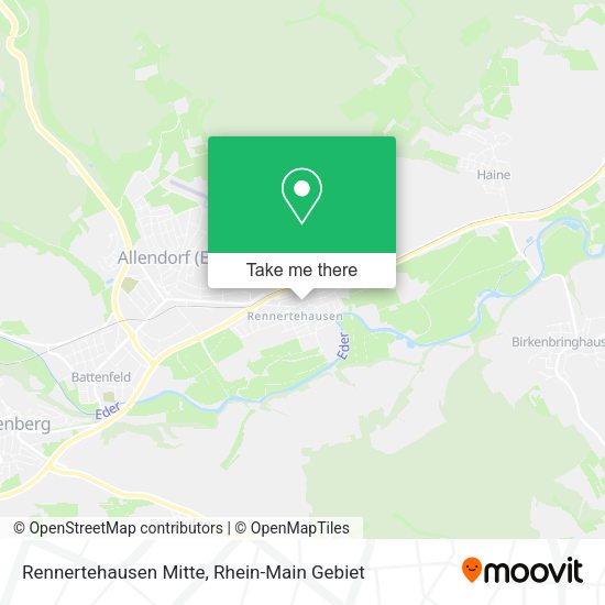 Карта Rennertehausen Mitte