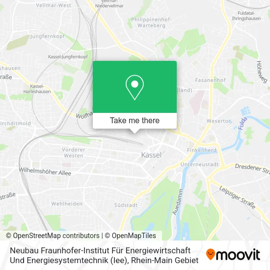 Карта Neubau Fraunhofer-Institut Für Energiewirtschaft Und Energiesystemtechnik (Iee)