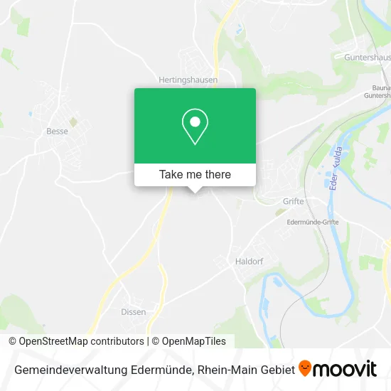 Карта Gemeindeverwaltung Edermünde