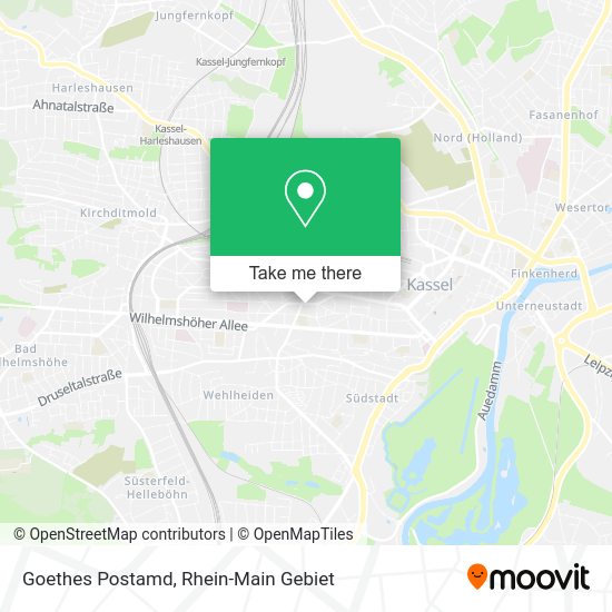 Карта Goethes Postamd