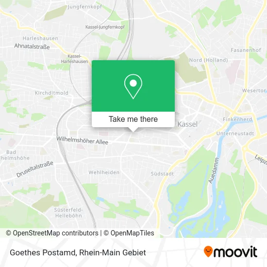 Карта Goethes Postamd
