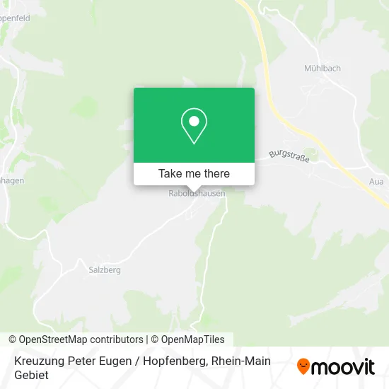 Карта Kreuzung Peter Eugen / Hopfenberg