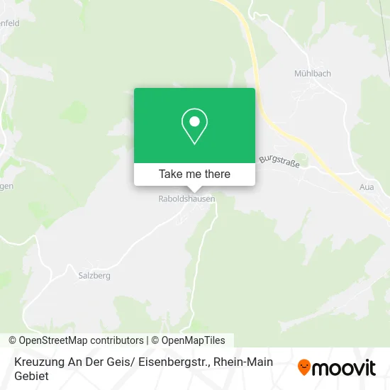 Карта Kreuzung An Der Geis/ Eisenbergstr.