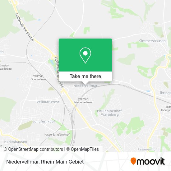 Карта Niedervellmar
