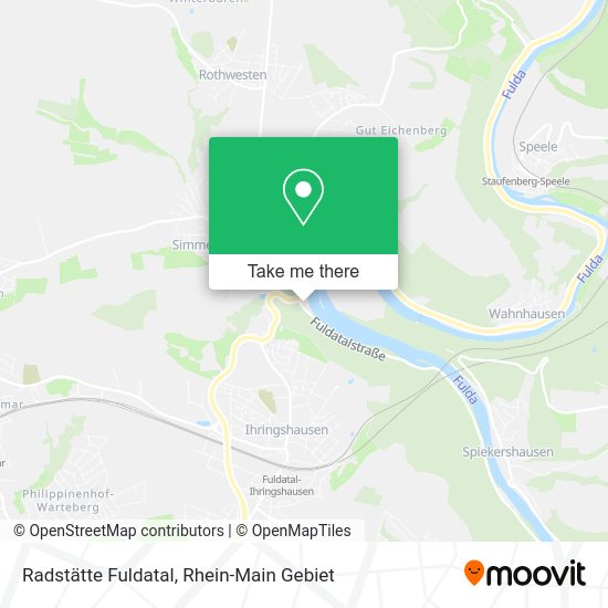 Карта Radstätte Fuldatal
