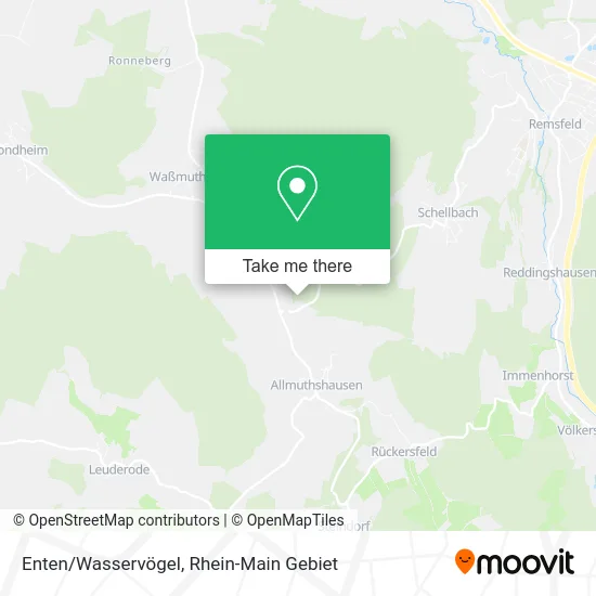 Карта Enten/Wasservögel