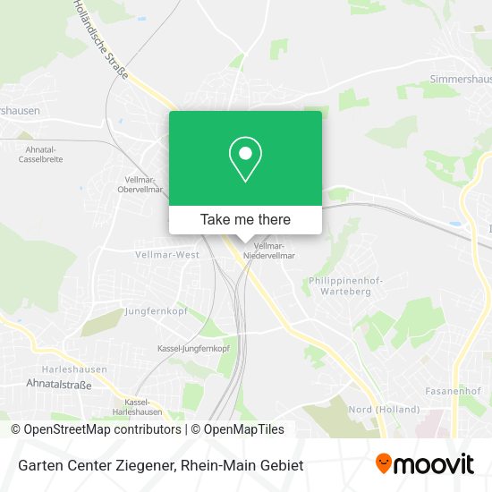 Карта Garten Center Ziegener