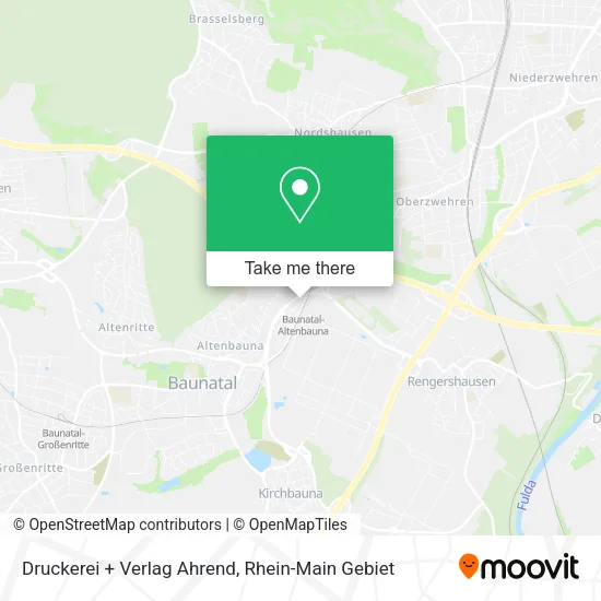 Карта Druckerei + Verlag Ahrend