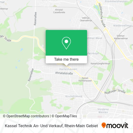 Карта Kassel Technik An- Und Verkauf