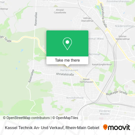 Карта Kassel Technik An- Und Verkauf