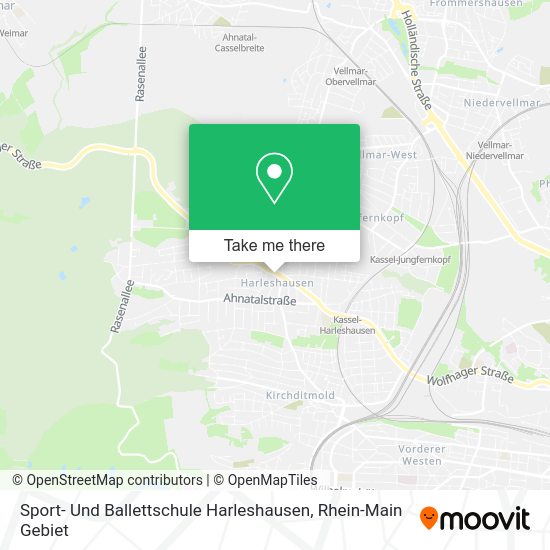 Карта Sport- Und Ballettschule Harleshausen