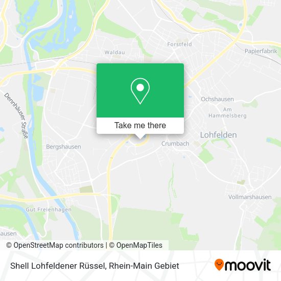 Карта Shell Lohfeldener Rüssel