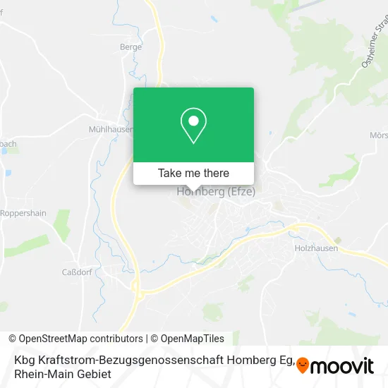 Карта Kbg Kraftstrom-Bezugsgenossenschaft Homberg Eg
