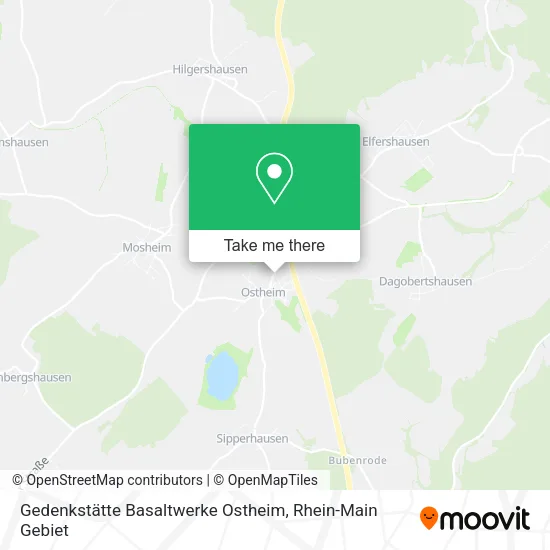 Карта Gedenkstätte Basaltwerke Ostheim