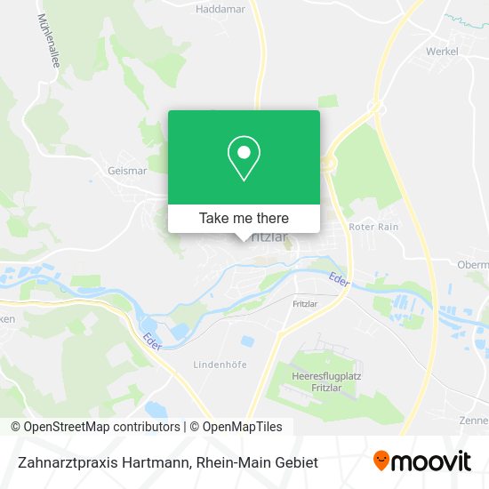 Карта Zahnarztpraxis Hartmann
