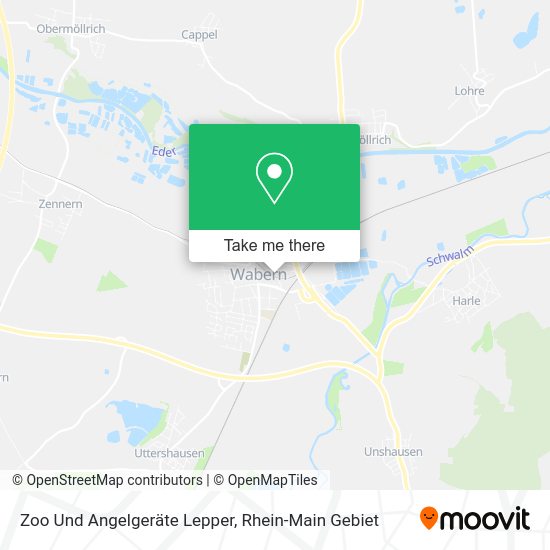 Карта Zoo Und Angelgeräte Lepper