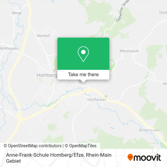 Карта Anne-Frank-Schule Homberg/Efze