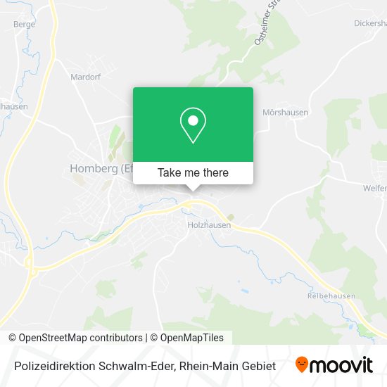 Карта Polizeidirektion Schwalm-Eder