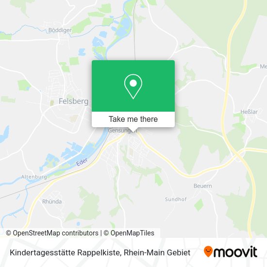 Карта Kindertagesstätte Rappelkiste