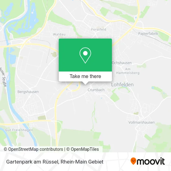 Карта Gartenpark am Rüssel