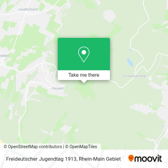 Карта Freideutscher Jugendtag 1913