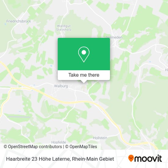Карта Haarbreite 23 Höhe Laterne