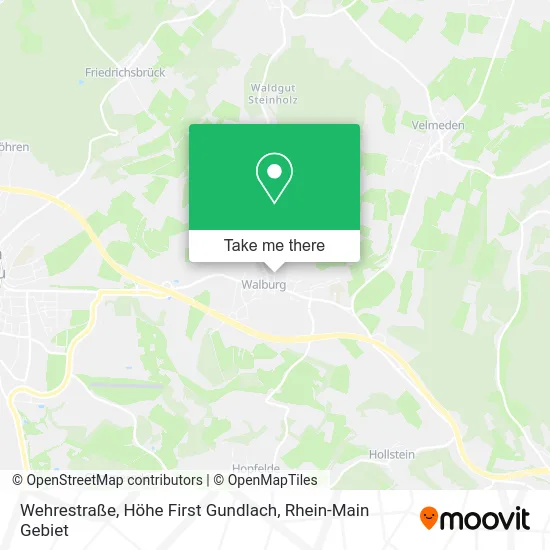 Карта Wehrestraße, Höhe First Gundlach