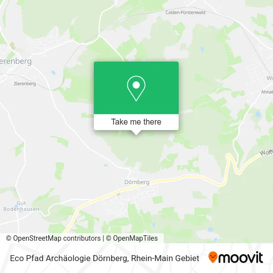 Карта Eco Pfad Archäologie Dörnberg
