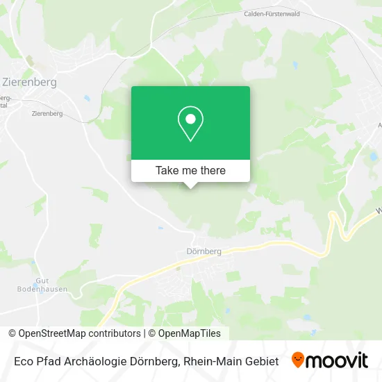 Карта Eco Pfad Archäologie Dörnberg