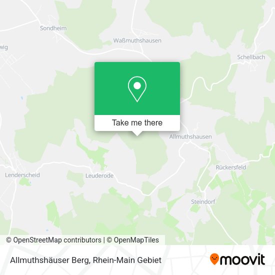 Карта Allmuthshäuser Berg