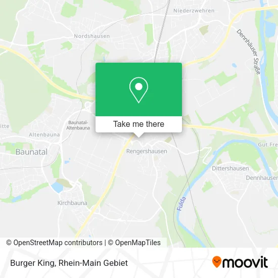 Карта Burger King