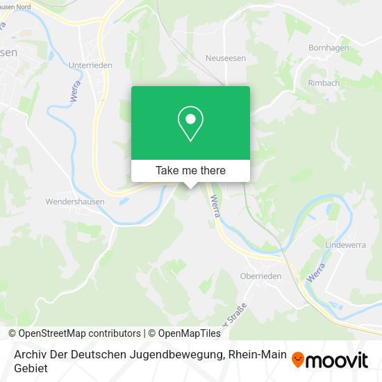 Карта Archiv Der Deutschen Jugendbewegung