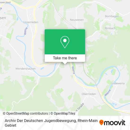 Карта Archiv Der Deutschen Jugendbewegung