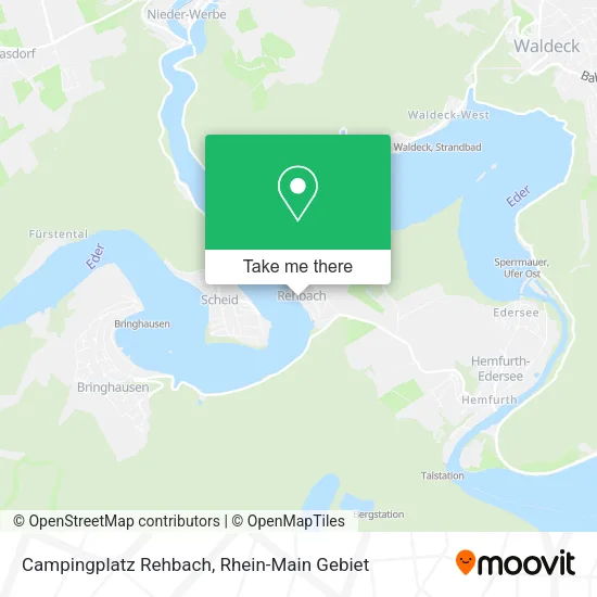 Карта Campingplatz Rehbach