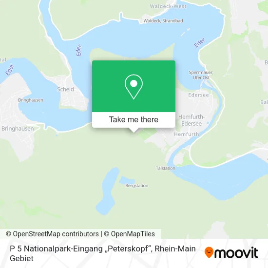 Карта P 5 Nationalpark-Eingang „Peterskopf“