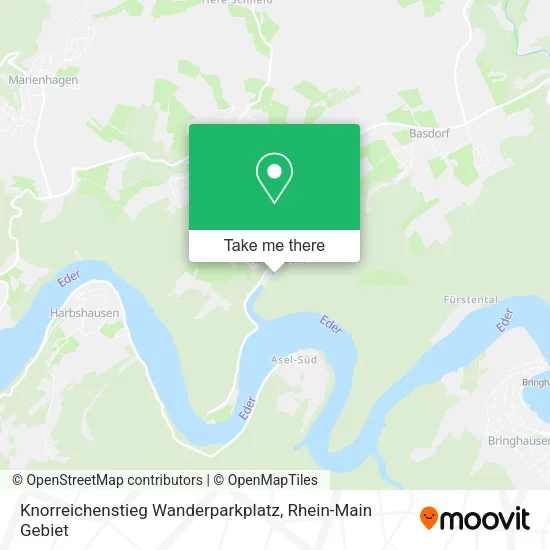 Карта Knorreichenstieg Wanderparkplatz