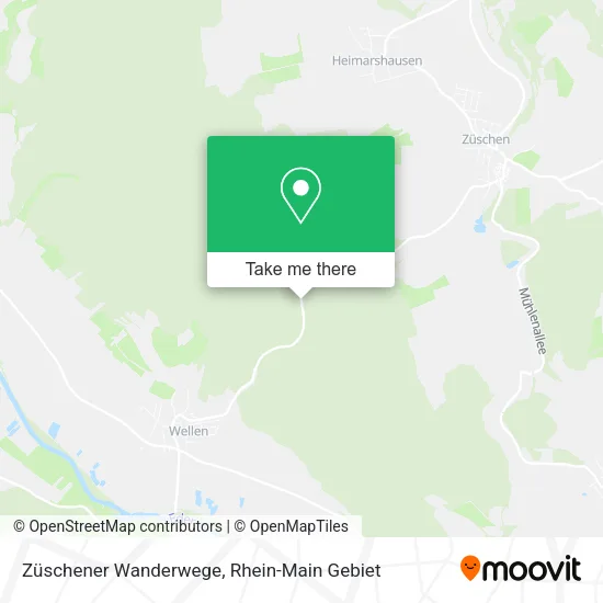 Карта Züschener Wanderwege
