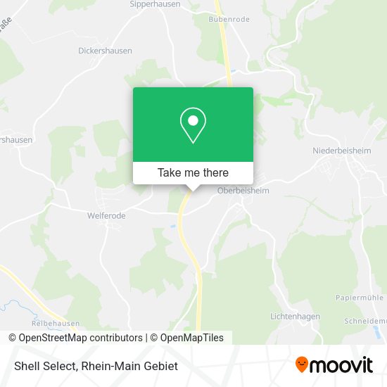 Shell Select map