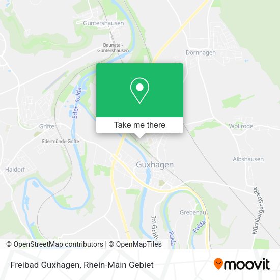 Карта Freibad Guxhagen