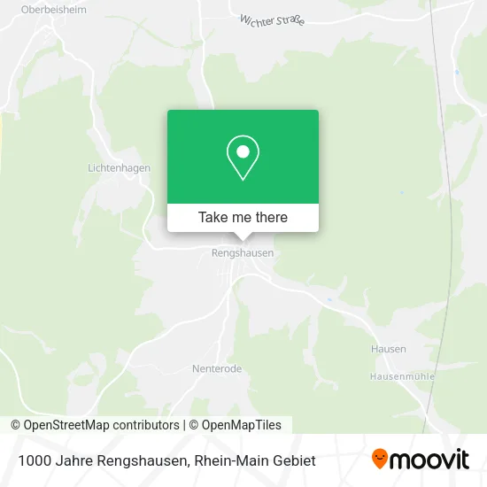 Карта 1000 Jahre Rengshausen