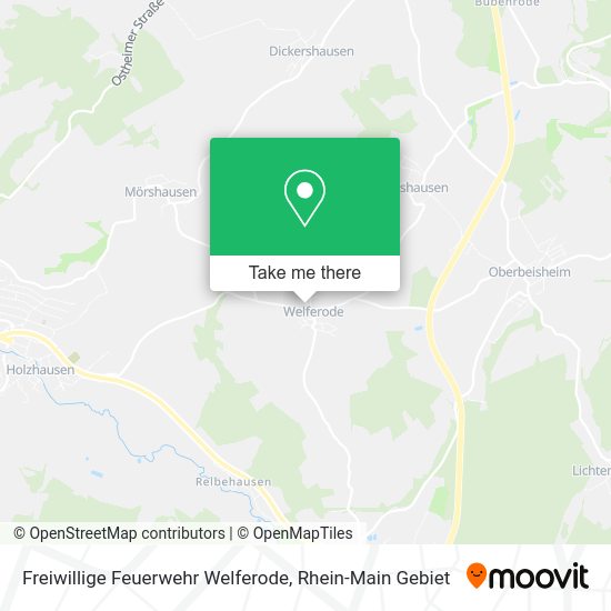 Карта Freiwillige Feuerwehr Welferode