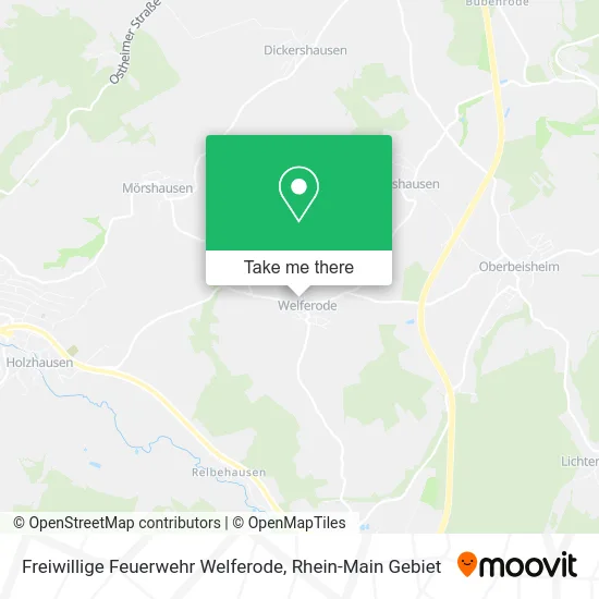 Карта Freiwillige Feuerwehr Welferode
