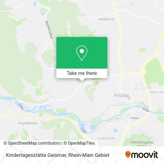 Карта Kindertagesstätte Geismar