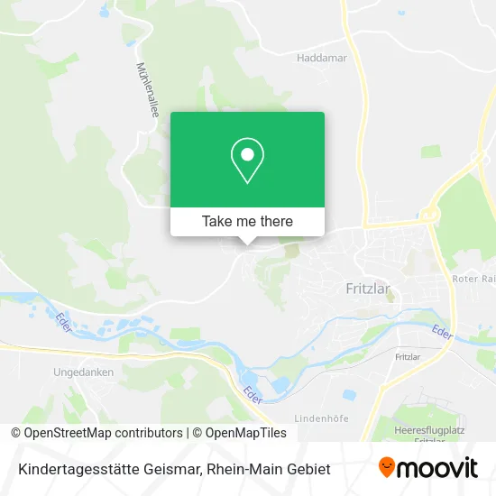 Карта Kindertagesstätte Geismar