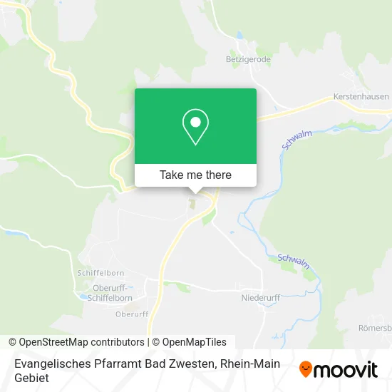 Карта Evangelisches Pfarramt Bad Zwesten