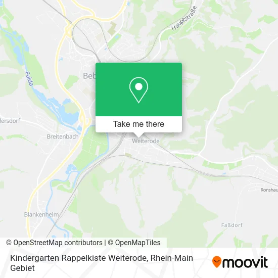 Карта Kindergarten Rappelkiste Weiterode