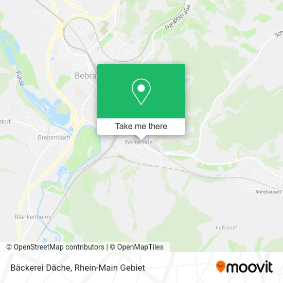 Карта Bäckerei Däche